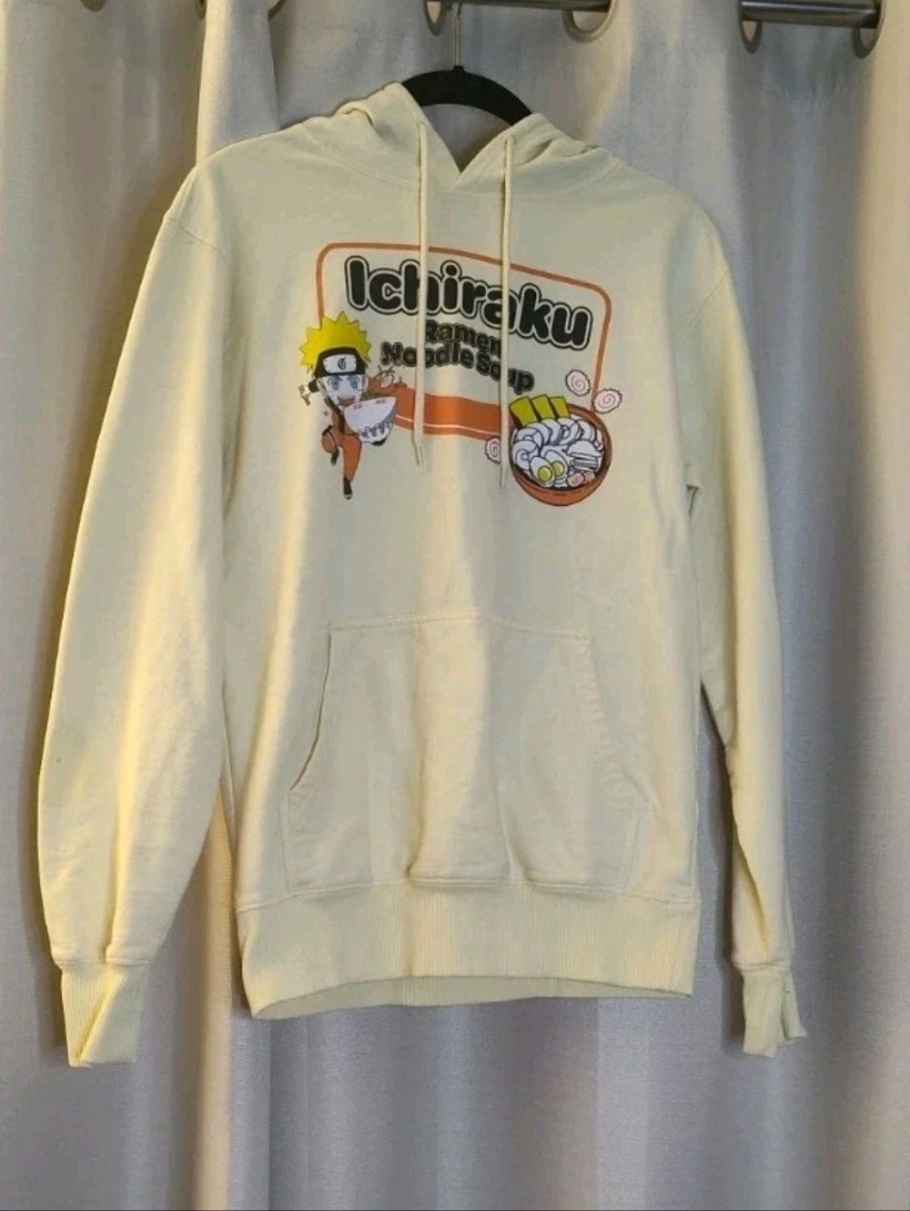 Naruto Shippuden Chibi  Ichiraku Ramen Shop Hoodie Hooded Sweatshirt Men's Small